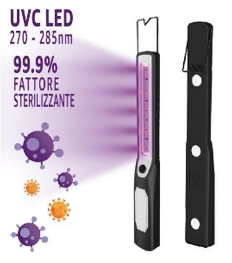 LAMPADA LED COB UVC GERMICIDA STERILIZZANTE 2W 140 lumen 4000K LUCE BIANCA PORTATILE | Tecnomat LAMPADA LED COB UVC GERMICIDA STERILIZZANTE 2W 140 lumen 4000K LUCE BIANCA PORTATILE - 2 | Tecnomat