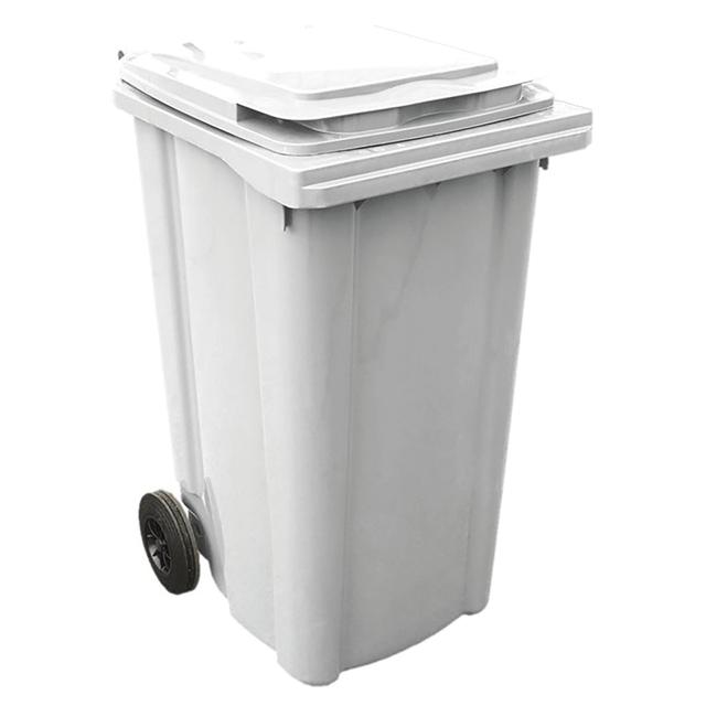 BIDONE CARRELLATO ECOPLAST 120 l BIANCO CON COPERCHIO 480 x 555 x h954 cm | Tecnomat BIDONE CARRELLATO ECOPLAST 120 l BIANCO CON COPERCHIO 480 x 555 x h954 cm - 2 | Tecnomat