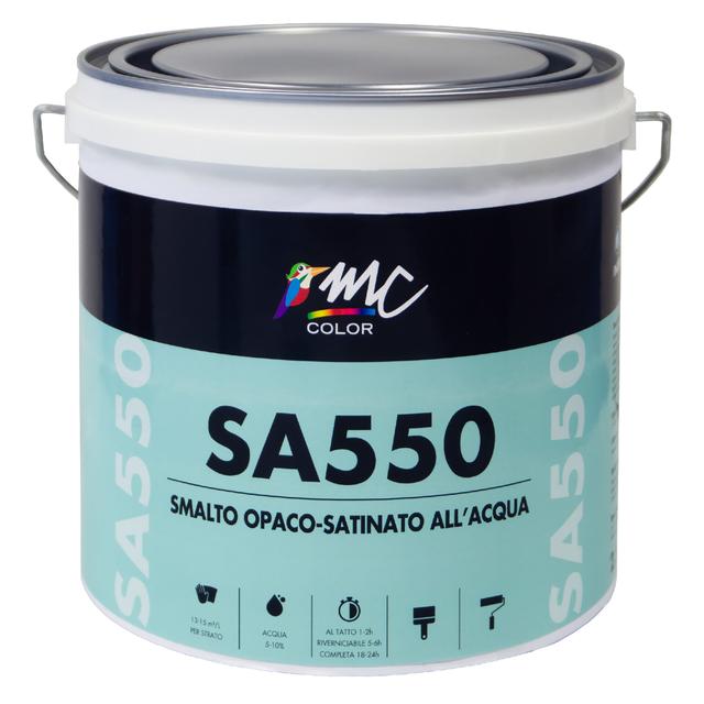SMALTO ACQUA OPACO SATINATO MCCOLOR GRIGIO SA550 2,5 l 13-15 m² CON 1 l | Tecnomat SMALTO ACQUA OPACO SATINATO MCCOLOR GRIGIO SA550 2,5 l 13-15 m² CON 1 l - 2 | Tecnomat