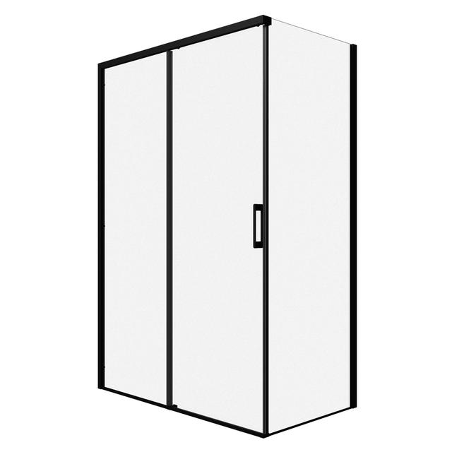 L ANGOLO FILA 136,5-138,5 PORTA 137-141 H200cm SINISTRA TRASPARENTE 6 mm PROFILI NERI | Tecnomat L ANGOLO FILA 136,5-138,5 PORTA 137-141 H200cm SINISTRA TRASPARENTE 6 mm PROFILI NERI - 2 | Tecnomat