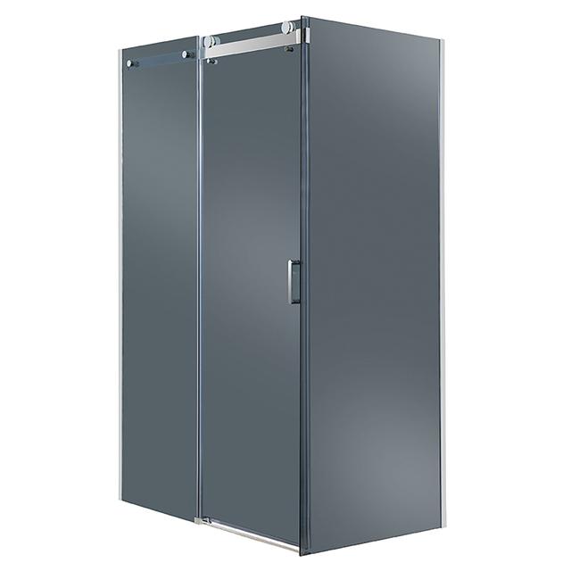 PORTA DOCCIA EWALU SCORREVOLE 120 cm H195 cm VETRO TEMPERATO 8mm FUME PROFILI CROMATI | Tecnomat PORTA DOCCIA EWALU SCORREVOLE 120 cm H195 cm VETRO TEMPERATO 8mm FUME PROFILI CROMATI - 2 | Tecnomat