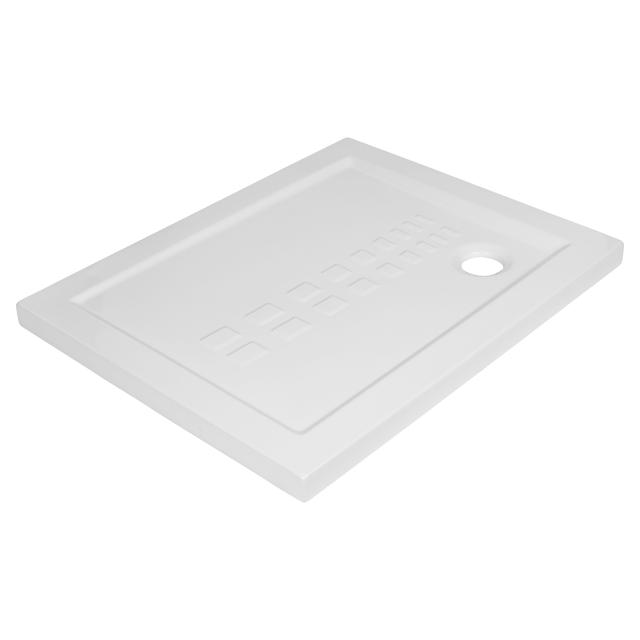 PIATTO DOCCIA ALTHEA SERIE ITO IN CERAMICA BIANCO 80x100 cm H 5,5 cm PILETTA Ø 90 mm | Tecnomat PIATTO DOCCIA ALTHEA SERIE ITO IN CERAMICA BIANCO 80x100 cm H 5,5 cm PILETTA Ø 90 mm | Tecnomat