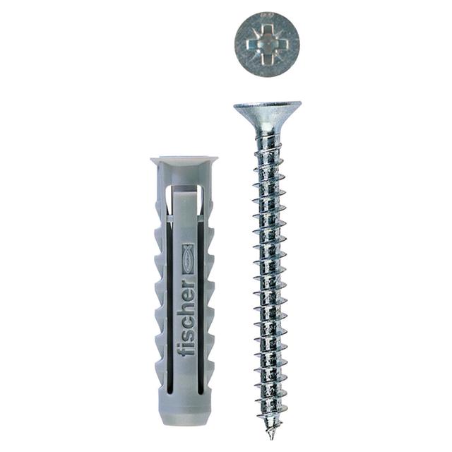 TASSELLI NYLON FISCHER IN BARATTOLO SX PLUS 8S 8x40 mm 180 PZ CON VITE 5x50 mm | Tecnomat TASSELLI NYLON FISCHER IN BARATTOLO SX PLUS 8S 8x40 mm 180 PZ CON VITE 5x50 mm | Tecnomat