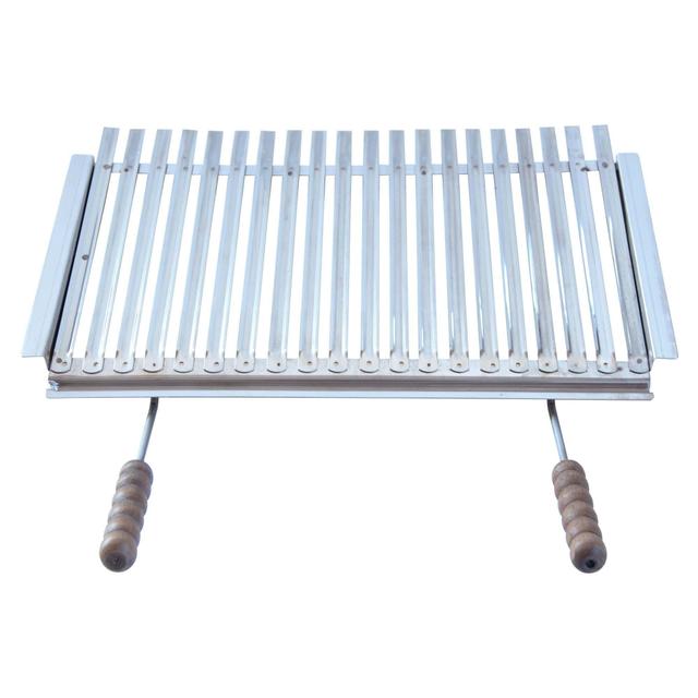 GRATICOLA DIETETICA IN ACCIAIO INOX CON MANICI IN LEGNO 63x40 cm | Tecnomat GRATICOLA DIETETICA IN ACCIAIO INOX CON MANICI IN LEGNO 63x40 cm | Tecnomat