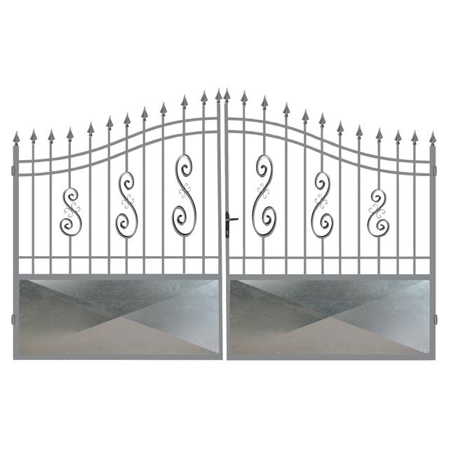 CANCELLO GIOVE DUE ANTE ZINCATO 300x180/210 cm (LxH) | Tecnomat CANCELLO GIOVE DUE ANTE ZINCATO 300x180/210 cm (LxH) | Tecnomat