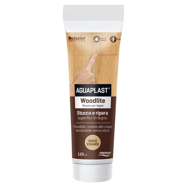 STUCCO PER LEGNO WOODLITE AGUAPLAST NOCE CHIARO 125 ml SPESSORI FINO A 20mm INTERNO ESTERNO | Tecnomat STUCCO PER LEGNO WOODLITE AGUAPLAST NOCE CHIARO 125 ml SPESSORI FINO A 20mm INTERNO ESTERNO | Tecnomat