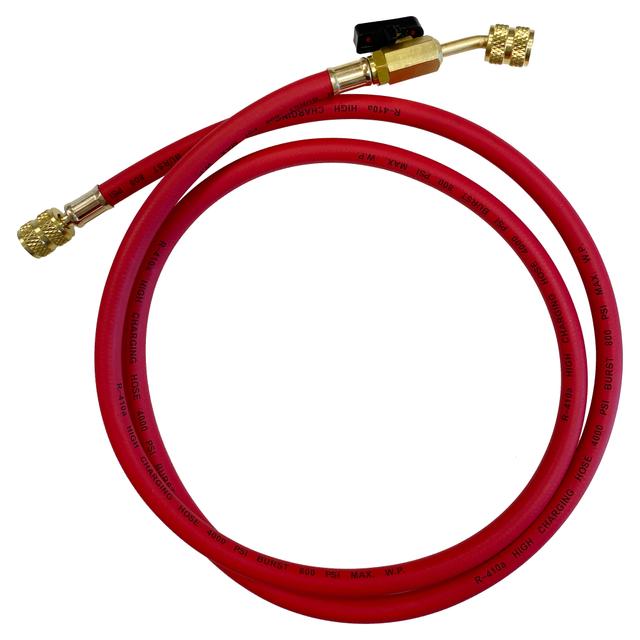 TUBO FLESSIBILE ROSSO CON RUBINETTO A SFERA LUGHEZZA 150cm ATTACCHI 5/16" SAE | Tecnomat TUBO FLESSIBILE ROSSO CON RUBINETTO A SFERA LUGHEZZA 150cm ATTACCHI 5/16" SAE - 2 | Tecnomat