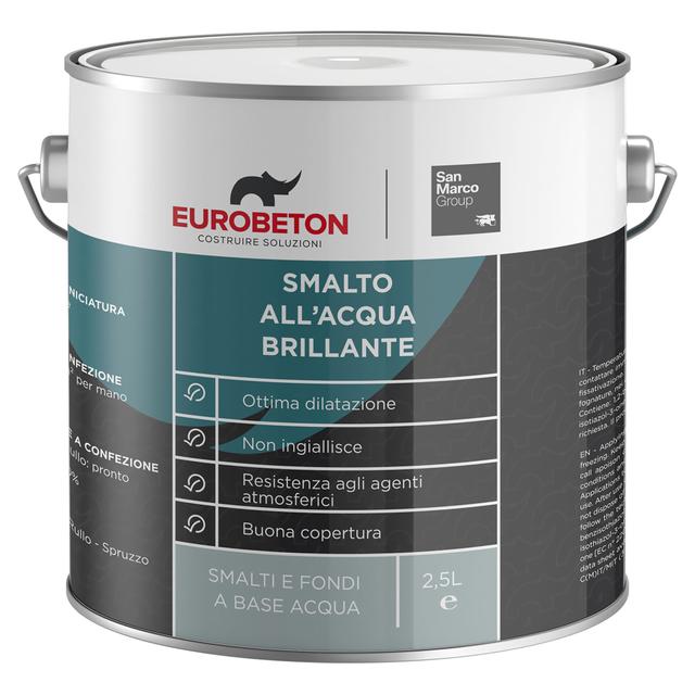 SMALTO ACQUA BRILLANTE EB SANMARCO 2,5 l NERO 14 m² CON 1 l | Tecnomat SMALTO ACQUA BRILLANTE EB SANMARCO 2,5 l NERO 14 m² CON 1 l | Tecnomat