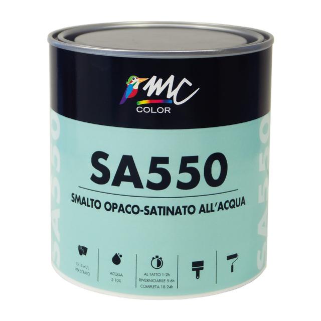 SMALTO ACQUA OPACO SATINATO MCCOLOR NERO SA550 0,75 l 13-15 m² CON 1 l | Tecnomat SMALTO ACQUA OPACO SATINATO MCCOLOR NERO SA550 0,75 l 13-15 m² CON 1 l | Tecnomat