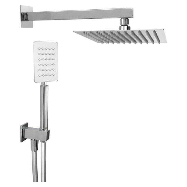 KIT DOCCIA CAYMAN SOFFIONE QUADRATO 20x20 mm BRACCIO L 300 mm DOCCETTA E PRESA ACQUA | Tecnomat KIT DOCCIA CAYMAN SOFFIONE QUADRATO 20x20 mm BRACCIO L 300 mm DOCCETTA E PRESA ACQUA | Tecnomat