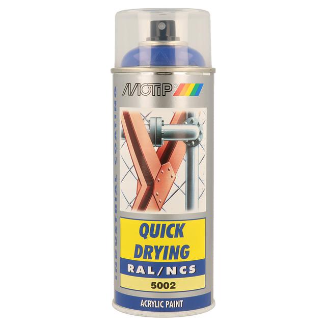 SMALTO SPRAY INDUSTRIAL MOTIP RAL 5002 BLU ULTRAMARINE 400 ml | Tecnomat SMALTO SPRAY INDUSTRIAL MOTIP RAL 5002 BLU ULTRAMARINE 400 ml - 2 | Tecnomat