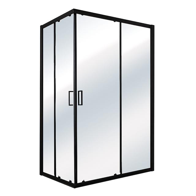 BOX DOCCIA BLACK RETTANGOLARE 70x90 cm H 190 cm PROFILI NERI TEMPERATO TRASPARENTE 6 mm | Tecnomat BOX DOCCIA BLACK RETTANGOLARE 70x90 cm H 190 cm PROFILI NERI TEMPERATO TRASPARENTE 6 mm - 2 | Tecnomat