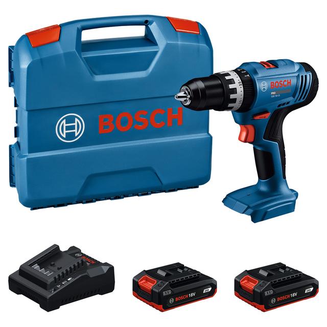 TRAPANO BATTENTE BOSCH 18 V GSB 18V-25 2 BATTERIE LITIO 2 Ah PESO 1,2 kg | Tecnomat TRAPANO BATTENTE BOSCH 18 V GSB 18V-25 2 BATTERIE LITIO 2 Ah PESO 1,2 kg - 2 | Tecnomat