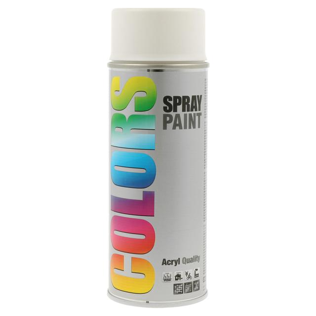 SMALTO SPRAY COLORS MOTIP RAL 9010 BIANCO PURO 400 ml 2 - 4 m² CON 1 l | Tecnomat SMALTO SPRAY COLORS MOTIP RAL 9010 BIANCO PURO 400 ml 2 - 4 m² CON 1 l | Tecnomat