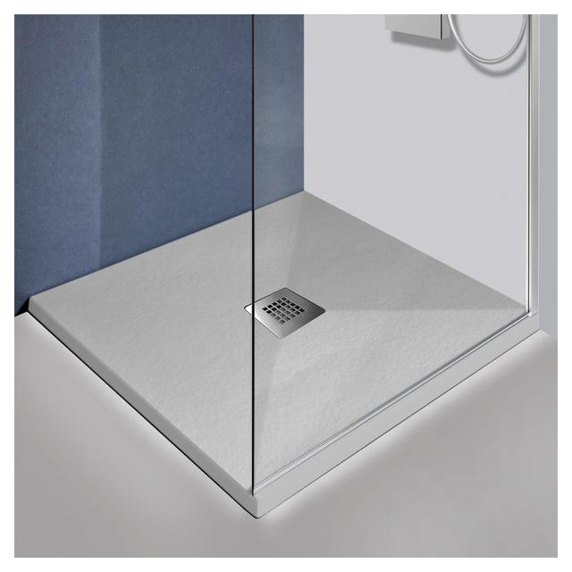 PIATTO DOCCIA SERIE SWING IN MARMORESINA BIANCO 80X80 cm H 2,7 cm PILETTA Ø 90 mm | Tecnomat PIATTO DOCCIA SERIE SWING IN MARMORESINA BIANCO 80X80 cm H 2,7 cm PILETTA Ø 90 mm | Tecnomat