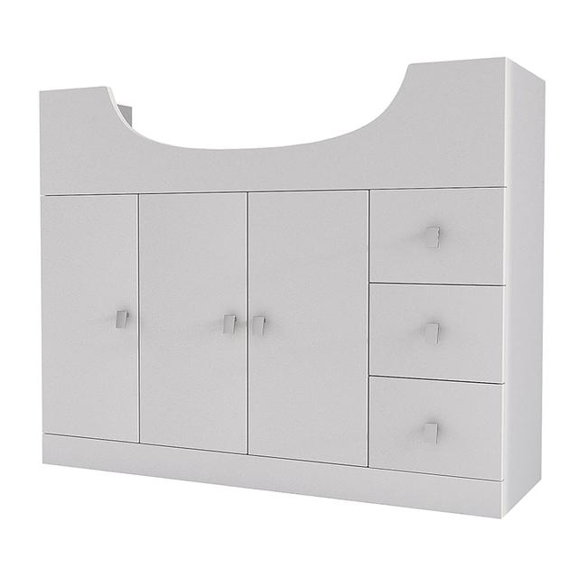 BASE PORTALAVABO PALACE A TERRA BIANCO LUCIDO LAVABO SEMINCASSO 100x33,5x81 cm (LxPxH) | Tecnomat BASE PORTALAVABO PALACE A TERRA BIANCO LUCIDO LAVABO SEMINCASSO 100x33,5x81 cm (LxPxH) - 2 | Tecnomat