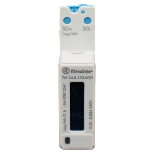 CONTATORE DI ENERGIA FINDER MONOFASE CON DISPLAY 40A-AC (50/60 Hz) 230V BASIC (SOLO Kwh) | Tecnomat CONTATORE DI ENERGIA FINDER MONOFASE CON DISPLAY 40A-AC (50/60 Hz) 230V BASIC (SOLO Kwh) | Tecnomat