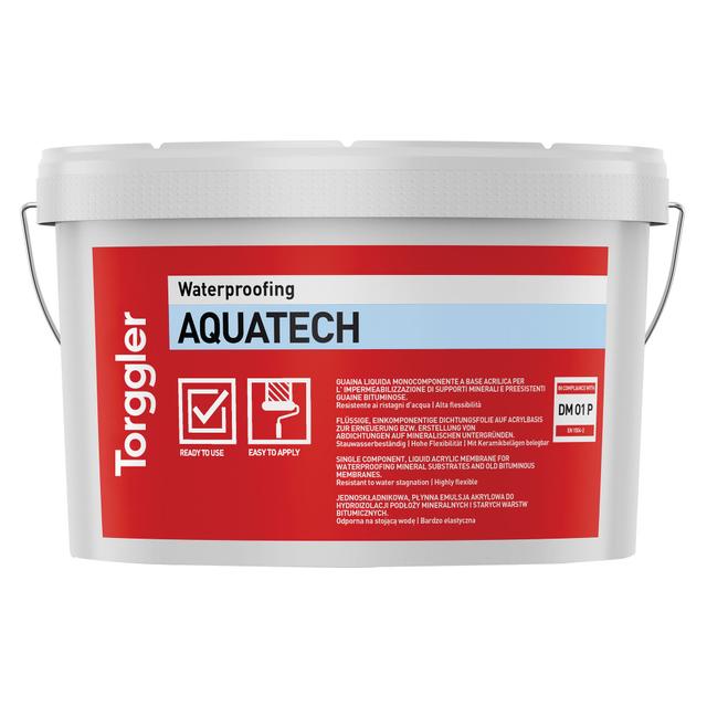 GUAINA LIQUIDA AQUATECH TORGGLER 15 kg BIANCA - FLESSIBILE E RESISTENTE AL RISTAGNO | Tecnomat GUAINA LIQUIDA AQUATECH TORGGLER 15 kg BIANCA - FLESSIBILE E RESISTENTE AL RISTAGNO | Tecnomat