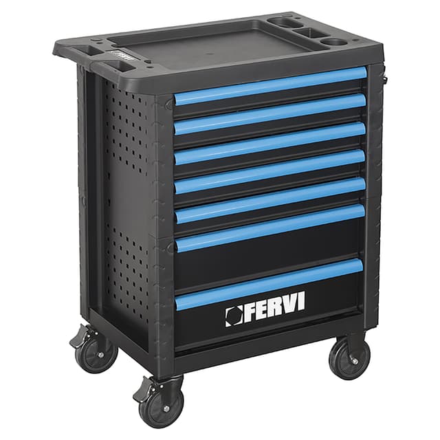 CARRELLO DA OFFICINA CON 7 CASSETTI 76x45,5x96 cm 300 UTENSILI PORTATA 200 kg | Tecnomat CARRELLO DA OFFICINA CON 7 CASSETTI 76x45,5x96 cm 300 UTENSILI PORTATA 200 kg - 2 | Tecnomat