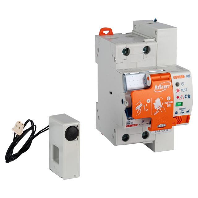 INTERRUTTORE MAGNETOTERMICO-DIFFERENZIALE GEWISS RESTART 25A RM2 2P 30MA | Tecnomat INTERRUTTORE MAGNETOTERMICO-DIFFERENZIALE GEWISS RESTART 25A RM2 2P 30MA | Tecnomat
