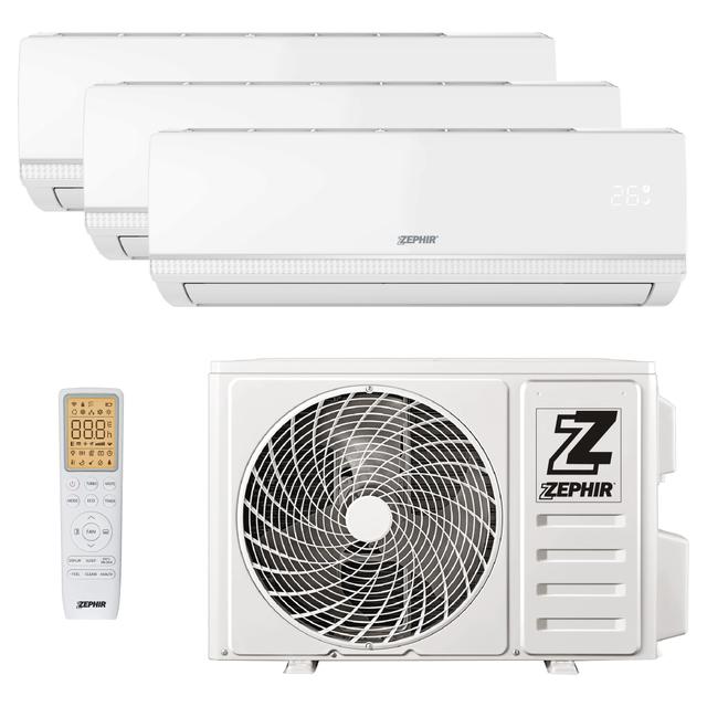 CONDIZIONATORE ZEPHIR TRIAL 9000+9000+12000 BTU ZTRIO MY25 WIFI EER 3,23 COP 3,71 A++/A+ | Tecnomat CONDIZIONATORE ZEPHIR TRIAL 9000+9000+12000 BTU ZTRIO MY25 WIFI EER 3,23 COP 3,71 A++/A+ | Tecnomat