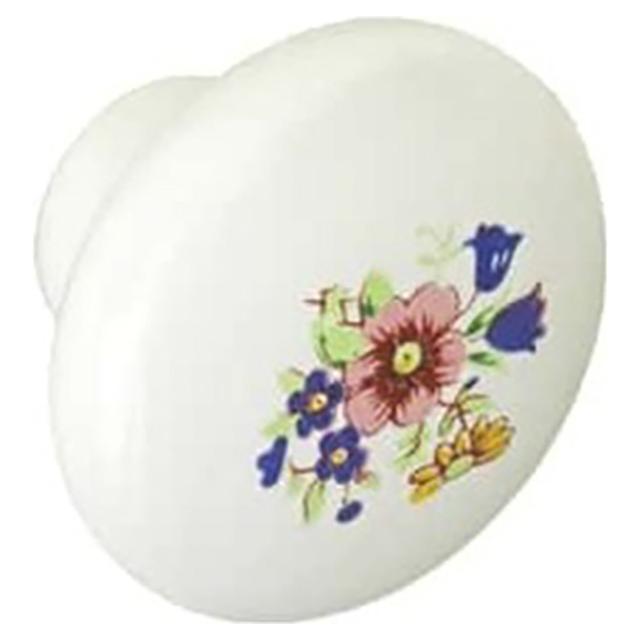 POMOLO PORCELLANA BIANCA CON FIORI Ø 32 mm | Tecnomat POMOLO PORCELLANA BIANCA CON FIORI Ø 32 mm - 2 | Tecnomat