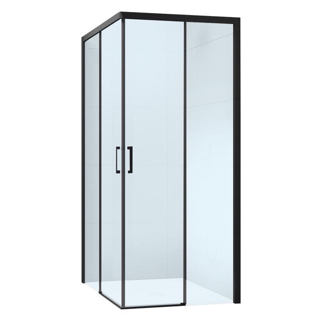 LATO FISSO PRIMA (80,5-82,5) H195 cm SINISTRO VETRO TRASPARENTE 6 mm PROFILI NERI | Tecnomat LATO FISSO PRIMA (80,5-82,5) H195 cm SINISTRO VETRO TRASPARENTE 6 mm PROFILI NERI | Tecnomat