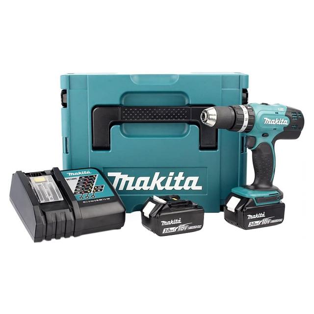 TRAPANO BATTENTE MAKITA 18 V DHP453RFJ 2 BATTERIE LITIO 3,0 Ah PESO 1,4 kg | Tecnomat TRAPANO BATTENTE MAKITA 18 V DHP453RFJ 2 BATTERIE LITIO 3,0 Ah PESO 1,4 kg | Tecnomat
