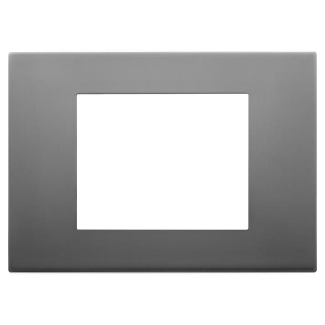 PLACCA VIMAR LINEA 3 MODULI IN METALLO COLORE INOX SATINATO | Tecnomat PLACCA VIMAR LINEA 3 MODULI IN METALLO COLORE INOX SATINATO - 2 | Tecnomat