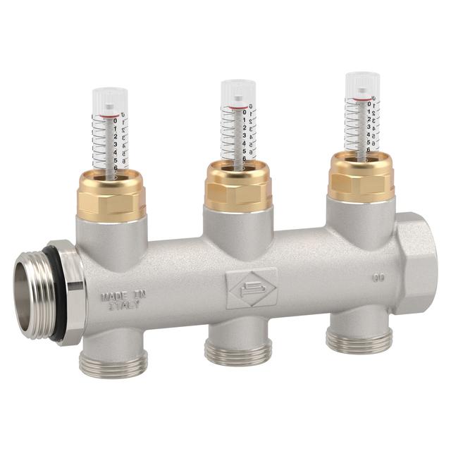 COLLETTORE CON FLUSSIMETRO POLETTI C36 3 VIE ATTACCO 3/4'' EUROKONO INGRESSO 1'' | Tecnomat COLLETTORE CON FLUSSIMETRO POLETTI C36 3 VIE ATTACCO 3/4'' EUROKONO INGRESSO 1'' | Tecnomat