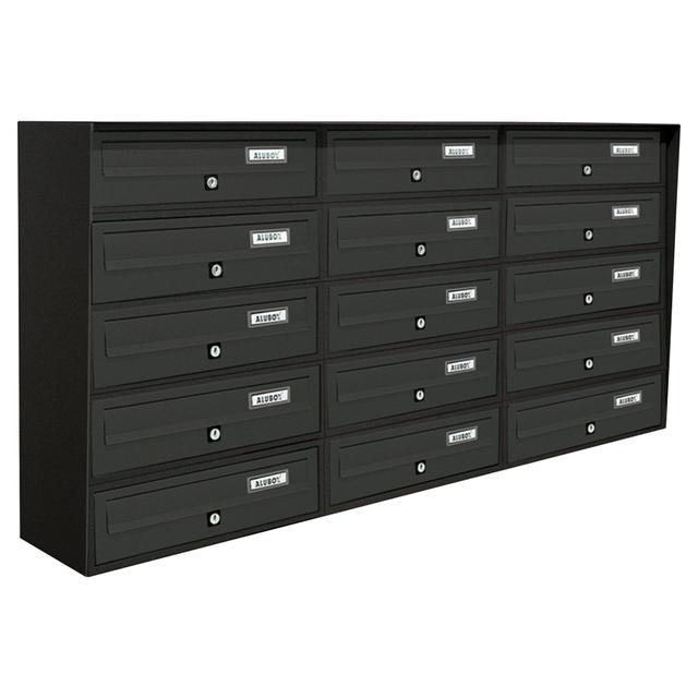 CASELLARIO SLIM 5x3 ALUBOX ACCIAIO ALLUMINIO GHISA 116x62,7x30 cm (LxHxP) | Tecnomat CASELLARIO SLIM 5x3 ALUBOX ACCIAIO ALLUMINIO GHISA 116x62,7x30 cm (LxHxP) - 2 | Tecnomat