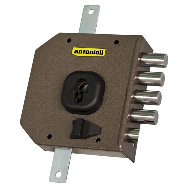 SERRATURA ANTONIOLI APPLICARE TRIPLICE CILINDRO 25 mm E60 mm DESTRA CON SCROCCO | Tecnomat SERRATURA ANTONIOLI APPLICARE TRIPLICE CILINDRO 25 mm E60 mm DESTRA CON SCROCCO | Tecnomat