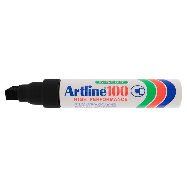 MARCATORE INDELEBILE ARTLINE 100 NERO PUNTA SCALPELLO 7-12 mm ASCIUGA VELOCE RICARICABILE | Tecnomat MARCATORE INDELEBILE ARTLINE 100 NERO PUNTA SCALPELLO 7-12 mm ASCIUGA VELOCE RICARICABILE | Tecnomat