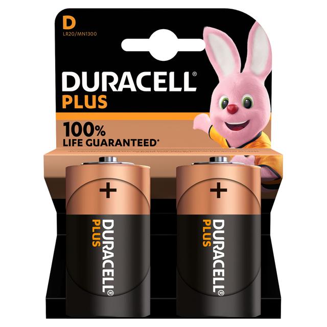 2 BATTERIE DURACELL TORCIA D ALCALINE 3MN1300 PLUS100 | Tecnomat 2 BATTERIE DURACELL TORCIA D ALCALINE 3MN1300 PLUS100 - 2 | Tecnomat