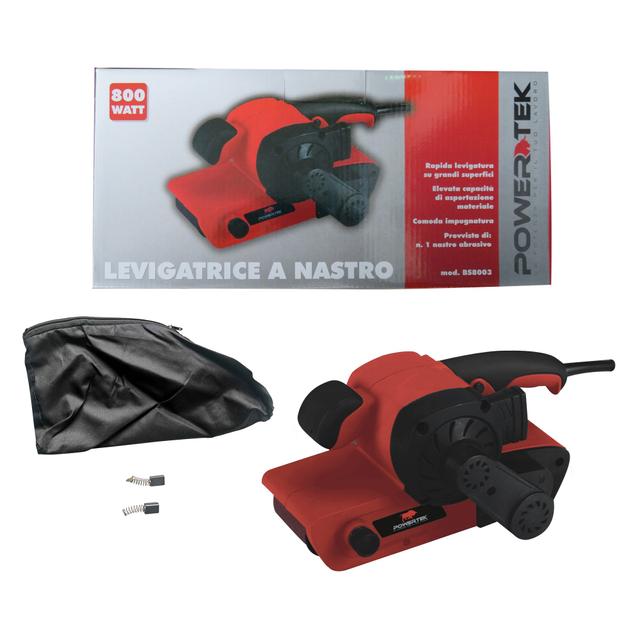 LEVIGATRICE A NASTRO POWERTEK 800 W PIASTRA 533x76 mm 380 m/min PESO 3 kg | Tecnomat LEVIGATRICE A NASTRO POWERTEK 800 W PIASTRA 533x76 mm 380 m/min PESO 3 kg | Tecnomat