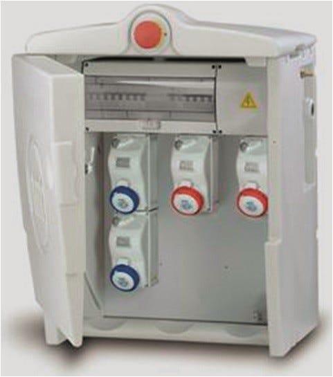 QUADRO DA CANTIERE FANTON 9 kW 5 PRESE PROTEZIONE MAGNETOTERMICA DIFFERENZIALE GRIGIO IP67 | Tecnomat QUADRO DA CANTIERE FANTON 9 kW 5 PRESE PROTEZIONE MAGNETOTERMICA DIFFERENZIALE GRIGIO IP67 | Tecnomat