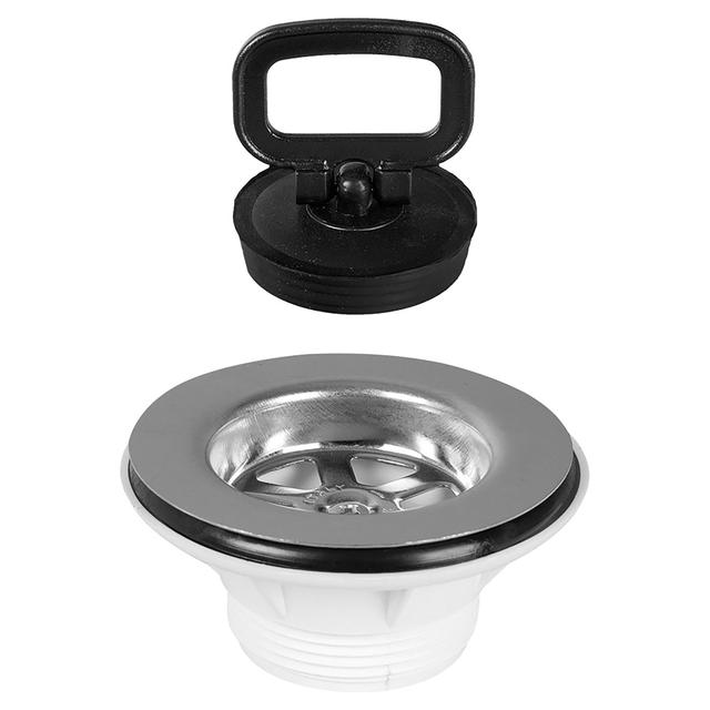 PILETTA LAVELLO STYLETECH 1''1/4 x Ø 80 mm SENZA TROPPO PIENO PER LAVELLI IN ACCIAIO INOX | Tecnomat PILETTA LAVELLO STYLETECH 1''1/4 x Ø 80 mm SENZA TROPPO PIENO PER LAVELLI IN ACCIAIO INOX - 2 | Tecnomat