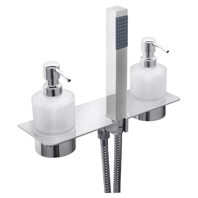 KIT DOCCIA TECOM GENIUS SQUARE CRM PRESA ACQUA MENSOLA E DISPENSER DOCCETTA 1 G FLESSIBILE 150 | Tecnomat KIT DOCCIA TECOM GENIUS SQUARE CRM PRESA ACQUA MENSOLA E DISPENSER DOCCETTA 1 G FLESSIBILE 150 | Tecnomat