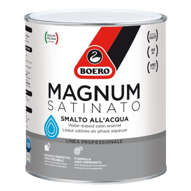SMALTO ACQUA SATINATO BOERO 2,5 l MAGNUM BIANCO E BASE BIANCA 10 - 12 m²/l PRONTO USO | Tecnomat SMALTO ACQUA SATINATO BOERO 2,5 l MAGNUM BIANCO E BASE BIANCA 10 - 12 m²/l PRONTO USO - 2 | Tecnomat