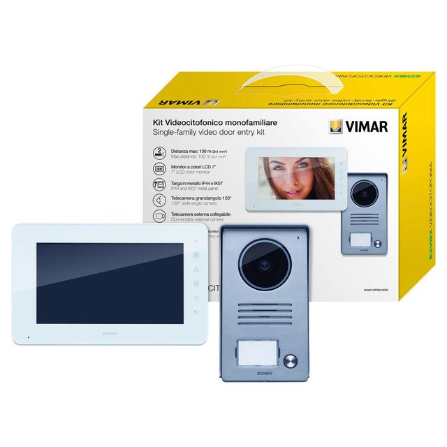 KIT VIDEOCITOFONICO VIMAR LCD 7" 2 FILI A COLORI CON ALIMENTATORE | Tecnomat KIT VIDEOCITOFONICO VIMAR LCD 7" 2 FILI A COLORI CON ALIMENTATORE | Tecnomat