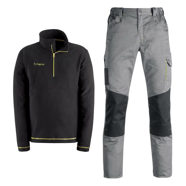 SET PANTALONE E PILE KAPRIOL TAGLIA S COLORE GRIGIO NERO | Tecnomat SET PANTALONE E PILE KAPRIOL TAGLIA S COLORE GRIGIO NERO | Tecnomat
