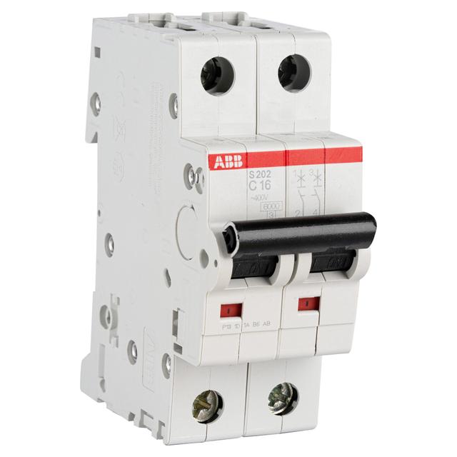 INTERRUTTORE MAGNETOTERMICO ABB 2P 16A 6KA 2MOD S202 | Tecnomat INTERRUTTORE MAGNETOTERMICO ABB 2P 16A 6KA 2MOD S202 - 2 | Tecnomat