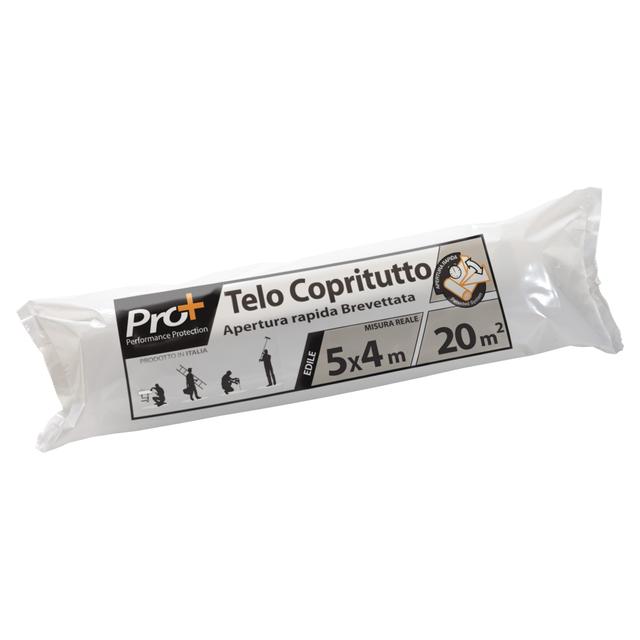 TELO COPRITUTTO PRO+ 5 x 4 m 20 m² IN ROTOLO APERTURA RAPIDA BREVETTATA | Tecnomat TELO COPRITUTTO PRO+ 5 x 4 m 20 m² IN ROTOLO APERTURA RAPIDA BREVETTATA | Tecnomat
