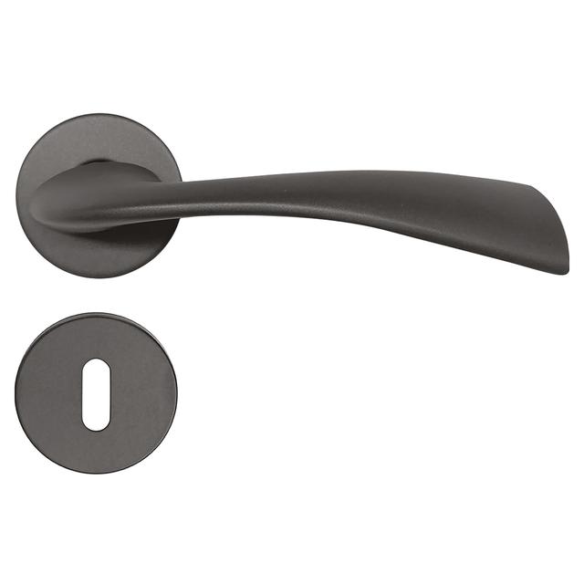 MANIGLIA A ROSETTA MARTINELLI - FLEXI ALLUMINIO ANTRACITE QUADRO 8 mm ROSETTA 4 mm | Tecnomat MANIGLIA A ROSETTA MARTINELLI - FLEXI ALLUMINIO ANTRACITE QUADRO 8 mm ROSETTA 4 mm | Tecnomat