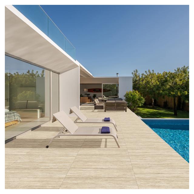 AVIMENTO ESTERNO TRAVERTINO BEIGE 39,65x119,5x2 cm PEI4 R11 GRES PORCELLANATO | Tecnomat AVIMENTO ESTERNO TRAVERTINO BEIGE 39,65x119,5x2 cm PEI4 R11 GRES PORCELLANATO | Tecnomat