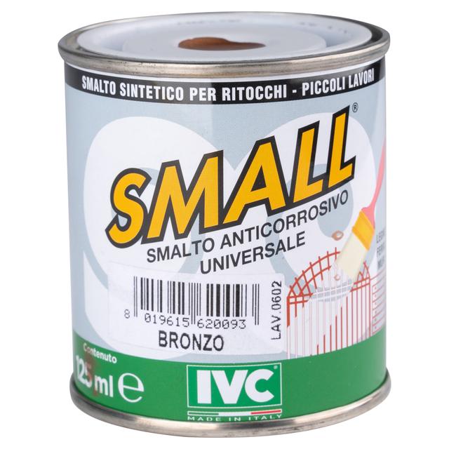 SMALTO SINTETICO RITOCCO UNIVERSAL SMALL COLOR BRONZO 125 ml ANTICORROSIVO 12m² CON 1 l | Tecnomat SMALTO SINTETICO RITOCCO UNIVERSAL SMALL COLOR BRONZO 125 ml ANTICORROSIVO 12m² CON 1 l | Tecnomat