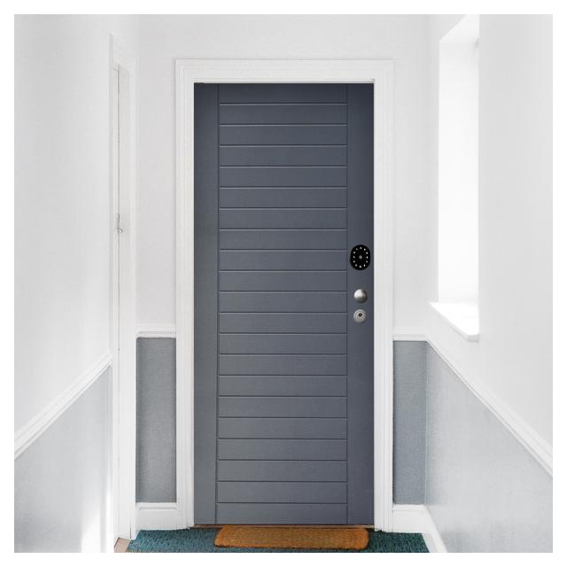 PORTA BLINDATA HAMMER ANTRACITE CLASSE 3 APERTURA SPINTA A SINISTRA D SMART 210x90 cm (HxL) | Tecnomat PORTA BLINDATA HAMMER ANTRACITE CLASSE 3 APERTURA SPINTA A SINISTRA D SMART 210x90 cm (HxL) - 2 | Tecnomat