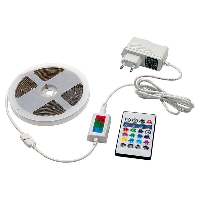 KIT STRIP LED RGB 21,6W 3 m 24V CON ALIMENTATORE E RADIOCONTROLLER IP65 | Tecnomat KIT STRIP LED RGB 21,6W 3 m 24V CON ALIMENTATORE E RADIOCONTROLLER IP65 | Tecnomat