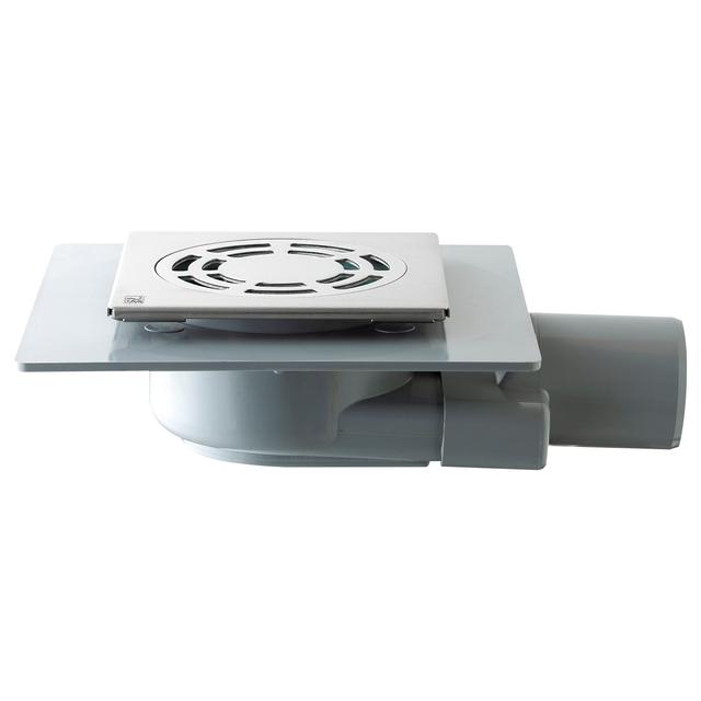 POZZETTO DOCCIA PAVIMENTO TEA TIRANA GRIGLIA L 120x120 mm INOX AISI 316L SCARICO Ø 50 mm | Tecnomat POZZETTO DOCCIA PAVIMENTO TEA TIRANA GRIGLIA L 120x120 mm INOX AISI 316L SCARICO Ø 50 mm - 2 | Tecnomat