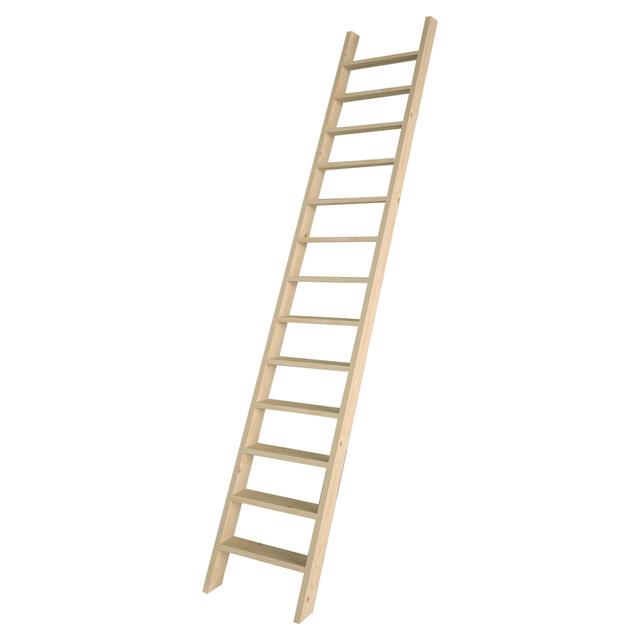 SCALA COTTAGE PREMIUM H 275 x L 50 cm 13 gradini GREZZA | Tecnomat SCALA COTTAGE PREMIUM H 275 x L 50 cm 13 gradini GREZZA - 2 | Tecnomat